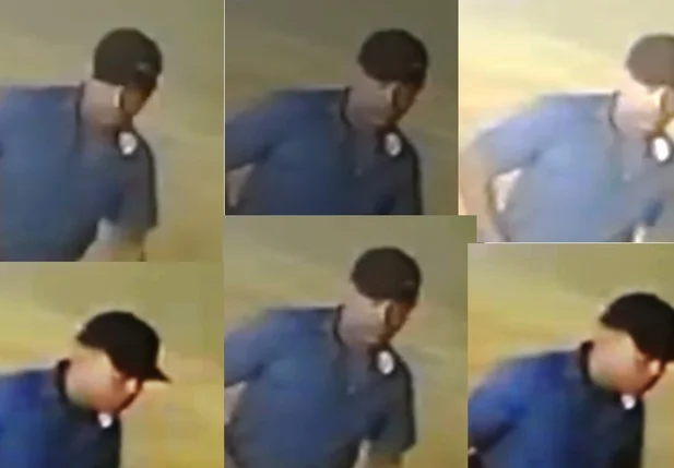 Imagem do criminoso flagrado assaltando músico em Teresina