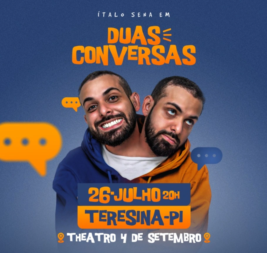 Ítalo Sena apresenta espetáculo Duas Conversas no Theatro 4 de Setembro