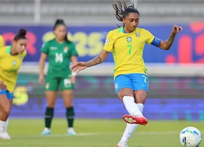 Kerolin, destaque do Brasil no segundo jogo da Copa América Feminina