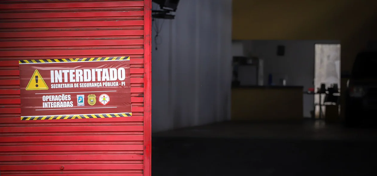 Loja interditada