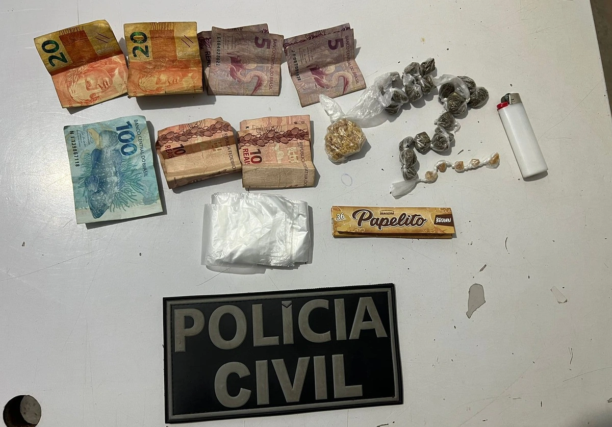 Material apreendido em Angical do Piauí