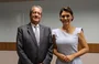 Michelle Bolsonaro ao lado de Valdemar Costa Neto