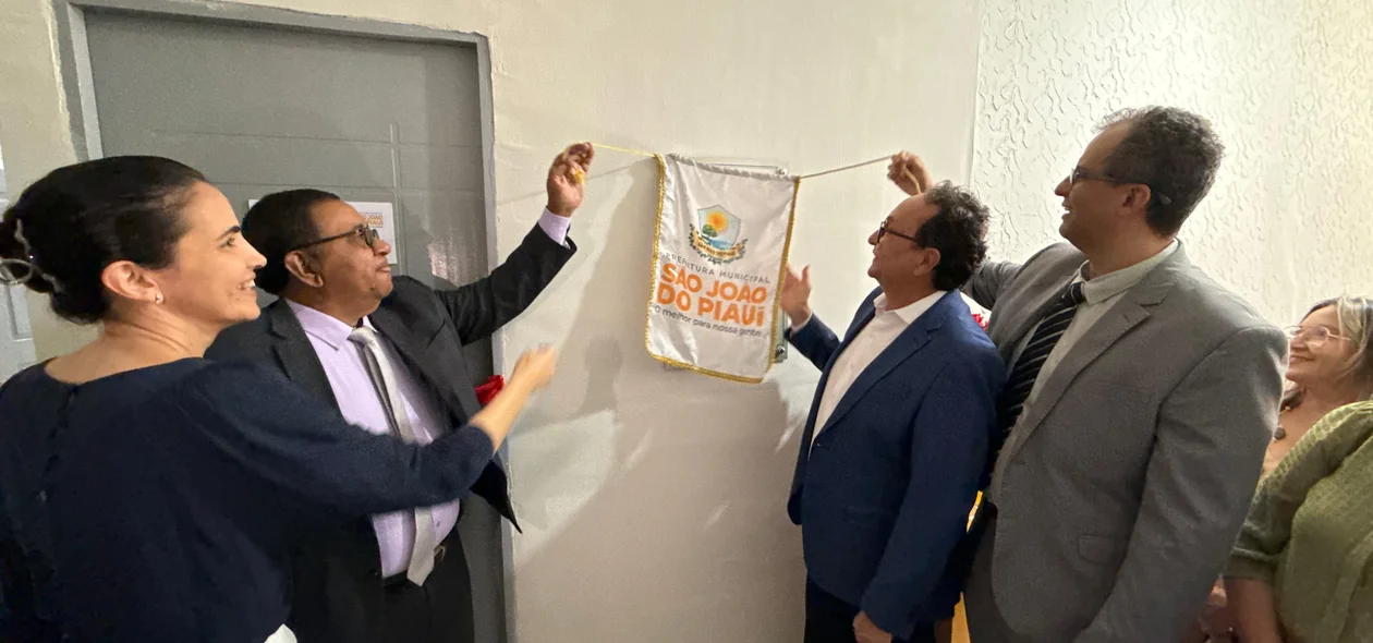 Momento da inaiguração