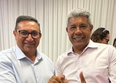 Prefeito Orlando Costa e governador Jerônimo Rodrigues