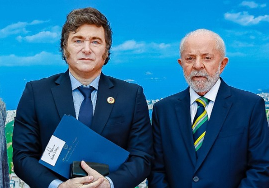 Presidente Lula e o presidente da Argentina, Javier Milei