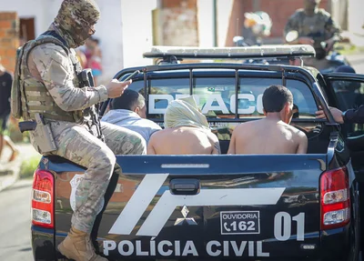 Presos durante a operação
