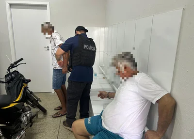 Presos na operação deflagrada nesta quinta-feira pela Polícia Civil do Piauí