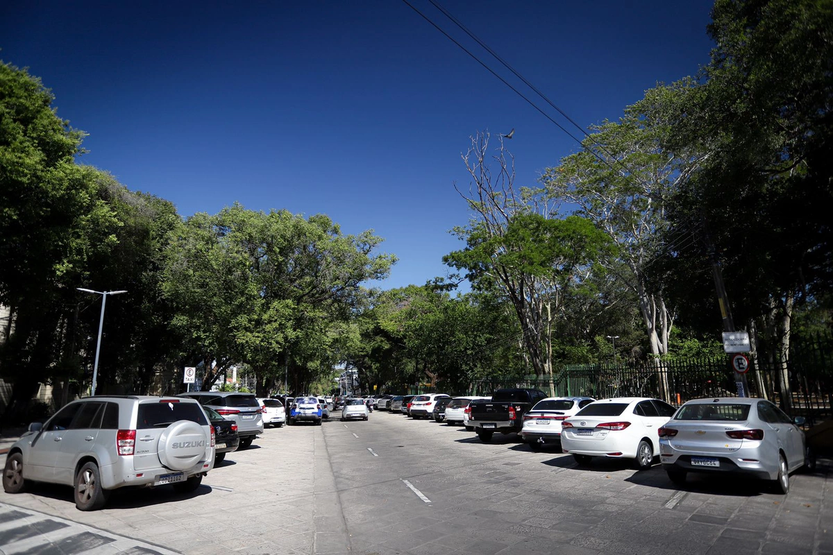 Região do centro de Teresina, área de atuação dos flanelinhas