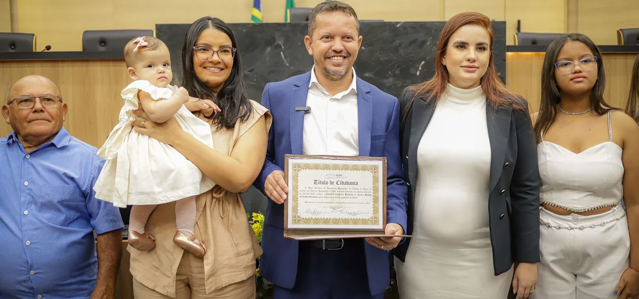 Renildo Carvalho e sua família