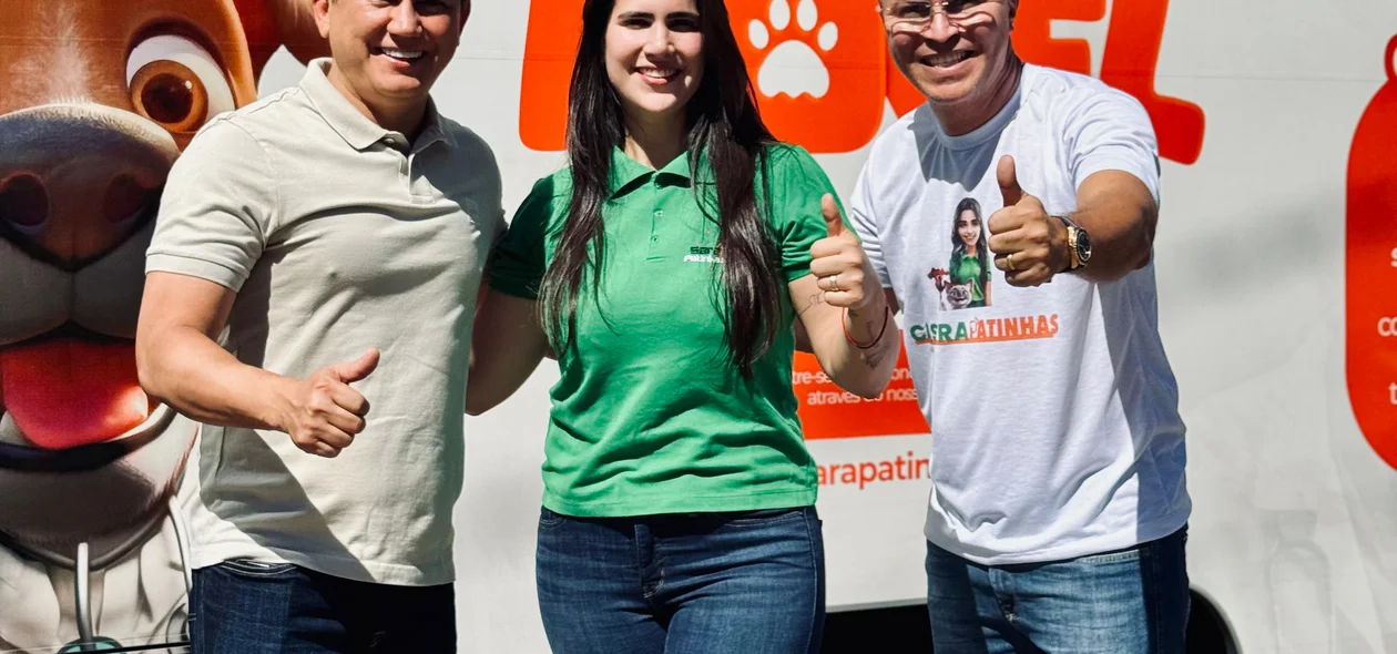 Rubens Vieira, Thanandra Sarapatinhas e Gustavo de Carvalho