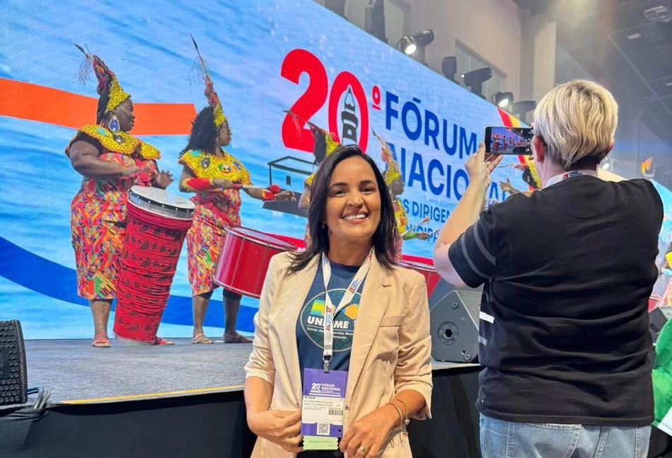 Secretária de educação do município, Rita Rodrigues