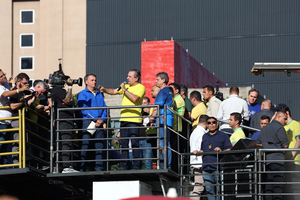 Silas Malafaia durante ato do Jair Bolsonaro na Avenida Paulista