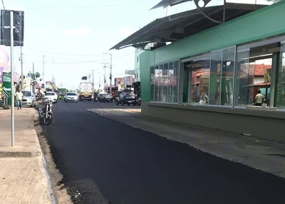 Trecho da Rua Rui Barbosa, no bairro São Joaquim