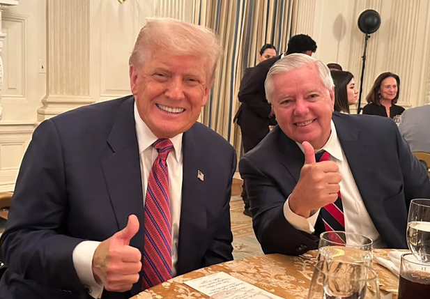 Trump e Lindsey Graham