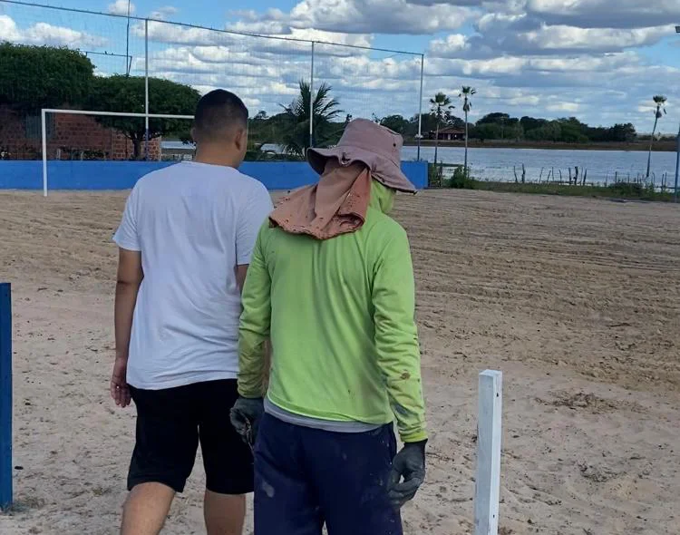 Visita ao local em obras
