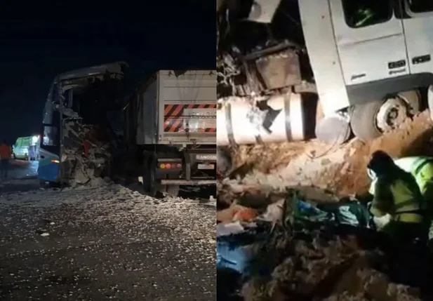 Acidente entre ônibus e carreta deixa 11 mortos e 46 feridos no Mato Grosso