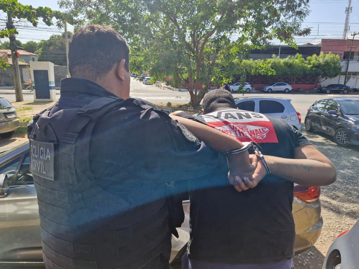 Acusado preso pela Polícia Civil
