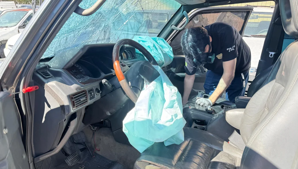 Airbags do carro foram acionados
