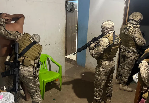 Ao todo, foram cumpridos 443 mandados judiciais, sendo 186 de prisão