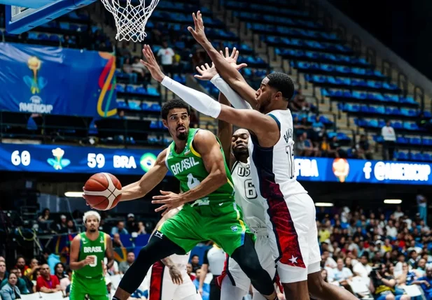 Brasil é derrotado para os EUA na Copa América de Basquete