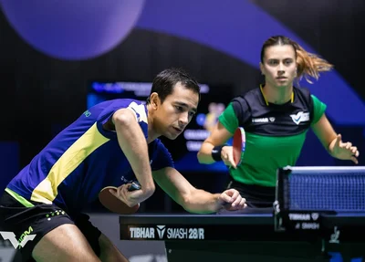 Calderano e Bruna são eliminados nas quartas do WTT de Foz do Iguaçu