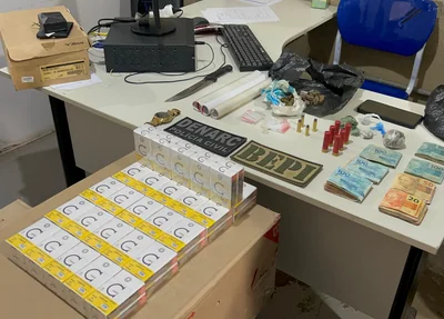 Cigarros apreendidos em Picos