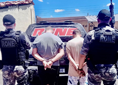 Dupla é presa pela Polícia Militar do Piauí