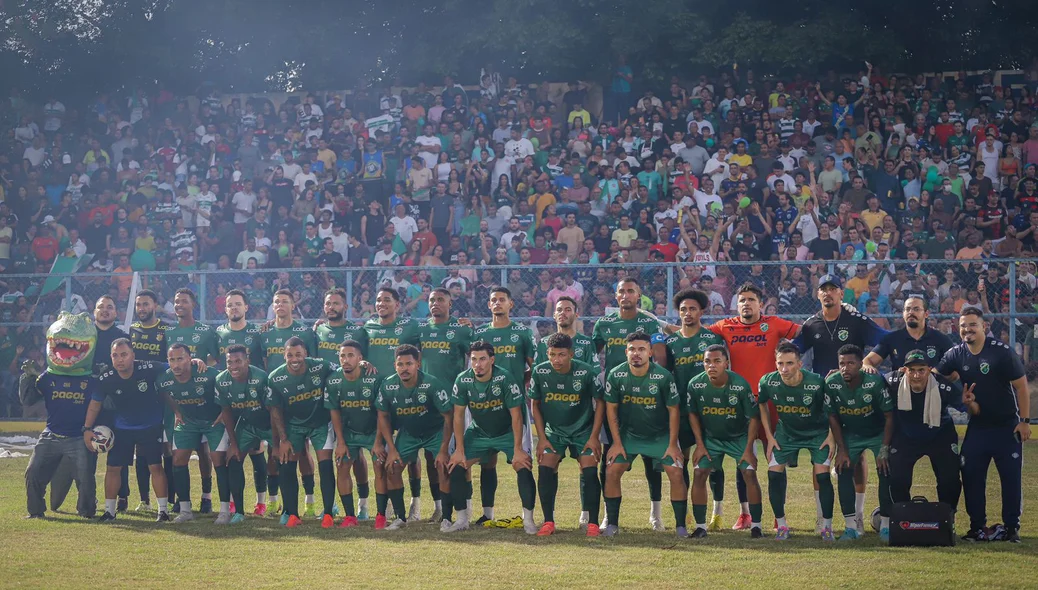 Equipe do Altos na partida contra o Santa Cruz
