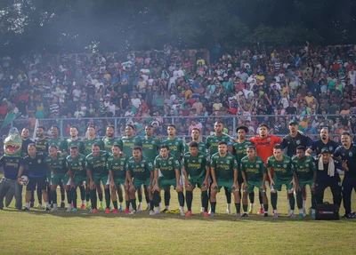 Equipe do Altos na partida contra o Santa Cruz