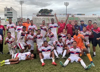 Equipe sub-20 do Piauí comemora classificação para as quartas de final da Copa do Nordeste Sub-20