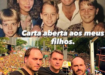 Ex-esposa e filhos de Bolsonaro
