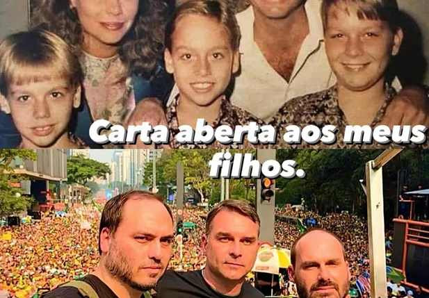 Ex-esposa e filhos de Bolsonaro
