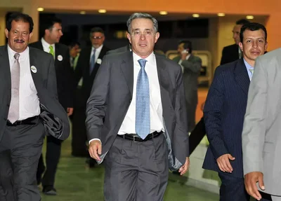 Ex-presidente da Colômbia, Álvaro Uribe