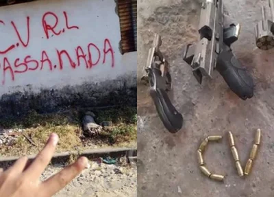 Fotos postadas nas redes sociais com apologia ao Comando Vermelho