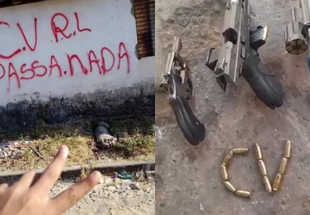 Fotos postadas nas redes sociais com apologia ao Comando Vermelho