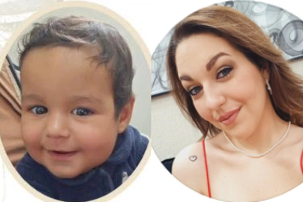 Giovana Chiquinelli Marcatto e Dante Chiquinelli Marcattto, de 9 meses
