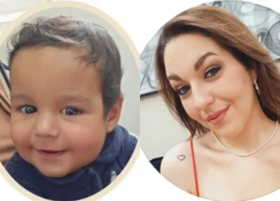 Giovana Chiquinelli Marcatto e Dante Chiquinelli Marcattto, de 9 meses