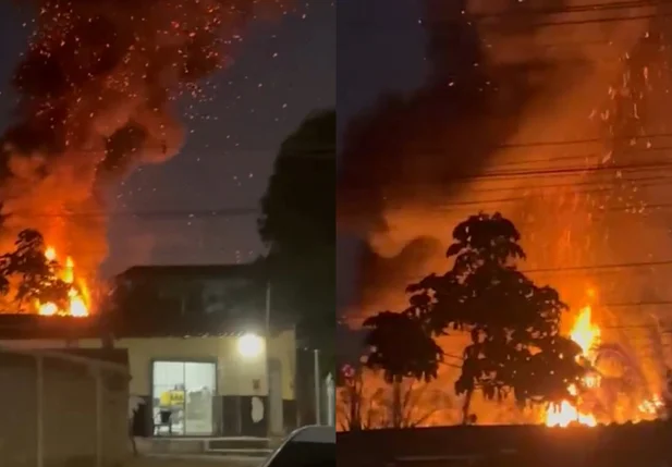 Incêndio destruiu oficina na zona sul de Teresina