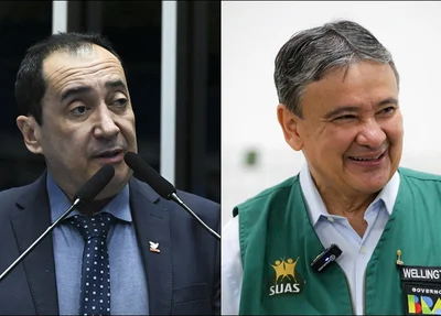 Jorge Kajuru e Wellington Dias