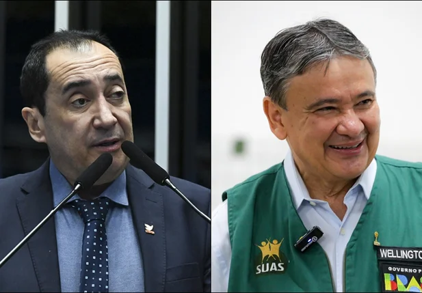 Jorge Kajuru e Wellington Dias