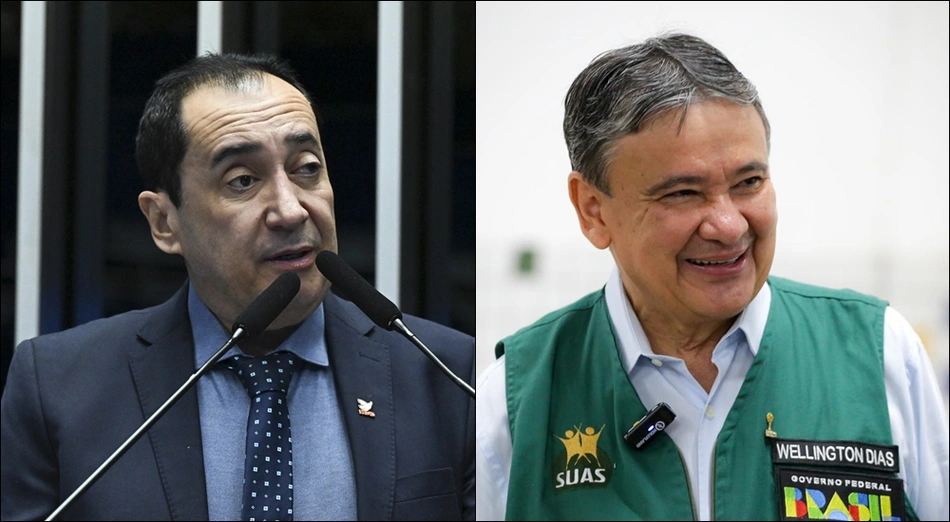 Jorge Kajuru e Wellington Dias