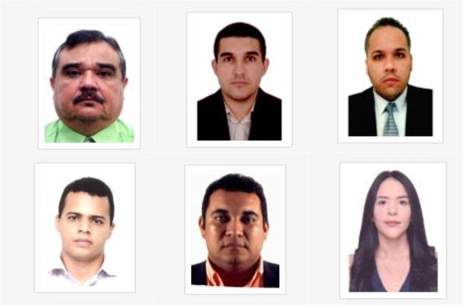 José Wilson Cardoso Diniz, José Wilson Cardoso Diniz Júnior, Lucas Mendonça Cavalcante, Mailson Marques Roldão, Marcos Luiz de Sá Rêgo e Marília Dias Santos