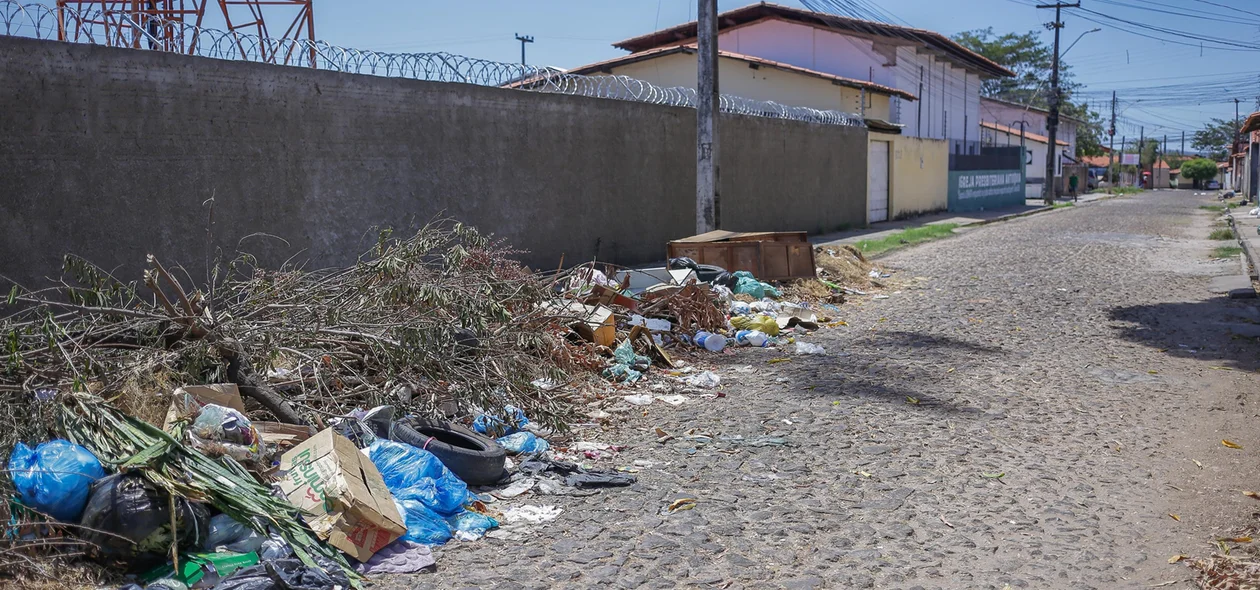 Lixo doméstico se acumula no bairro Novo Horizonte