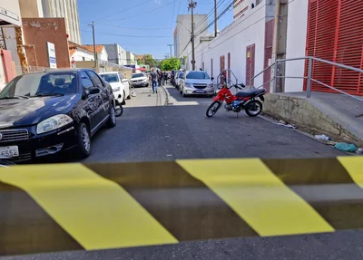 Local do homicídio no Centro de Teresina