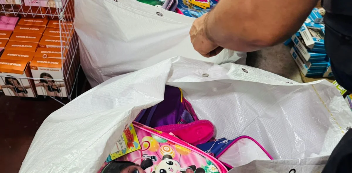 Mais de 500 sacos de mercadoria falsificada foram apreendidas