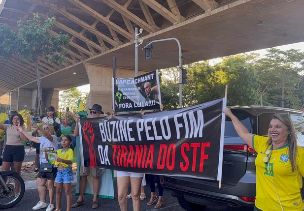 Manifestação contra Alexandre de Moraes