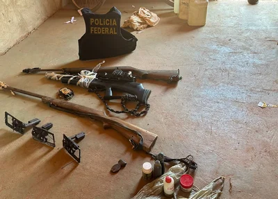 Material apreendido pela Polícia Federal