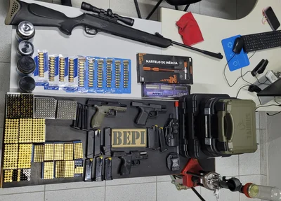Material encontrado em uma residência no bairro São Vicente