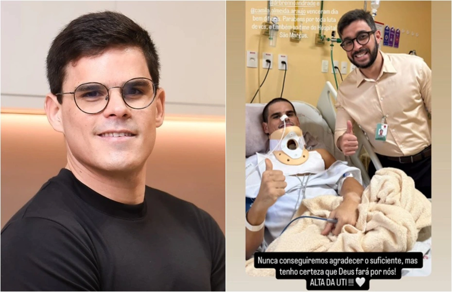 Médico Brenno Andrade recebe alta da UTI do Hospital São Marcos