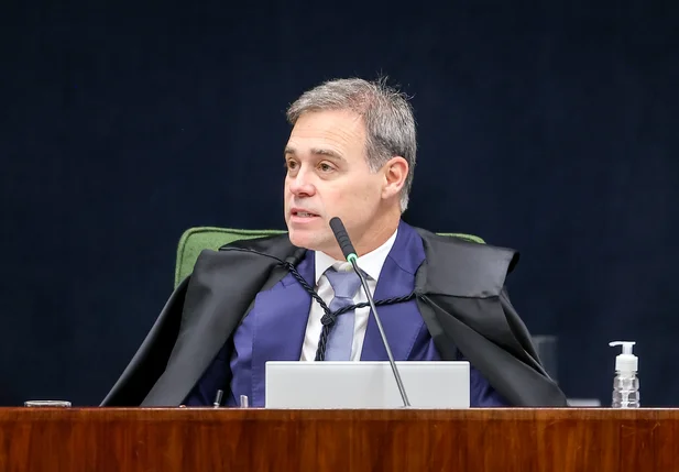 Ministro André Mendonça em sessão da Primeira Turma